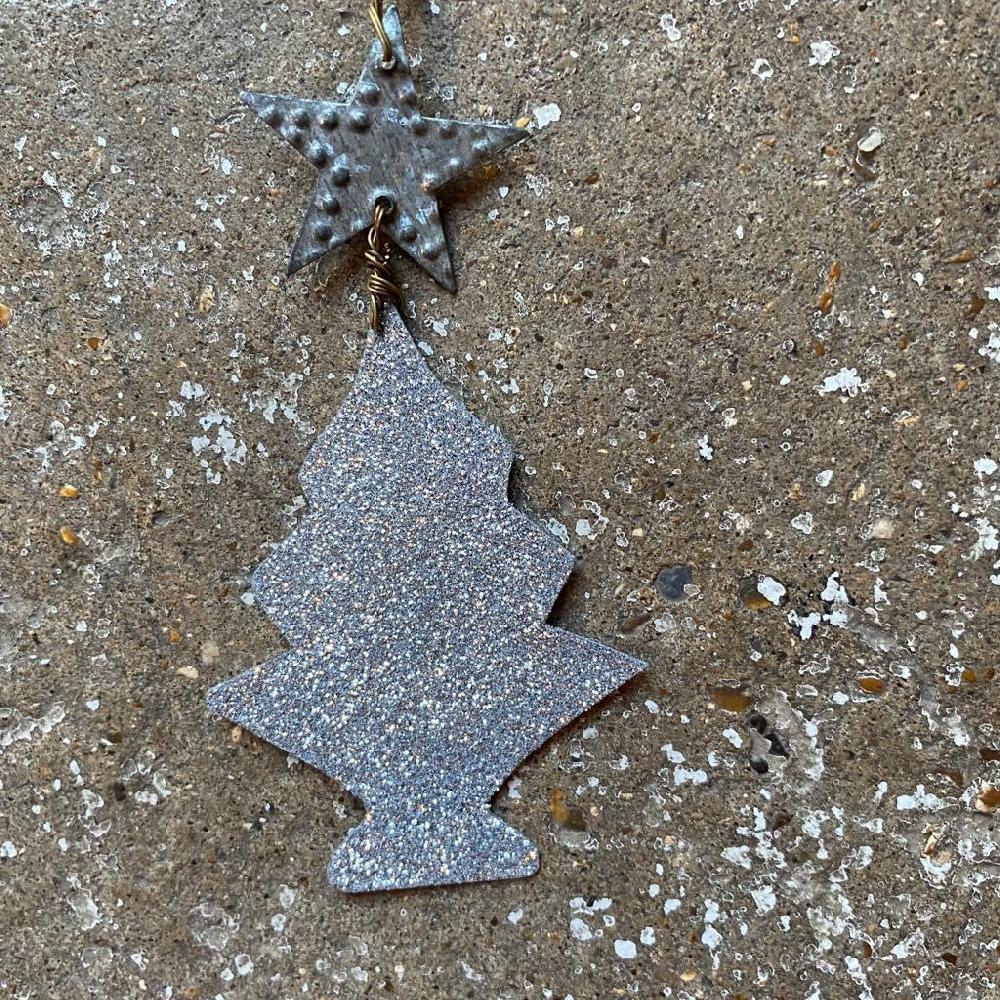 Greige Three Trees Hanging Decoration - Walther & Co Denmark