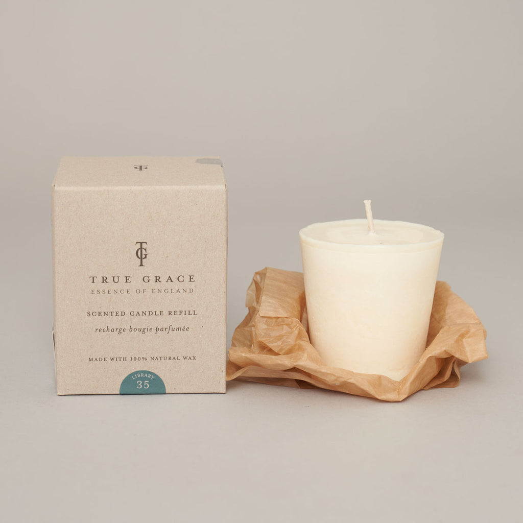 Greige True Grace Classic Scented Candle Refill - Library