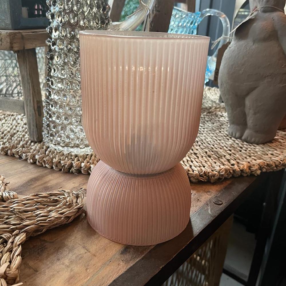 Greige Use Anywhere Lamp - Boston - Frosted Old Pink - Small