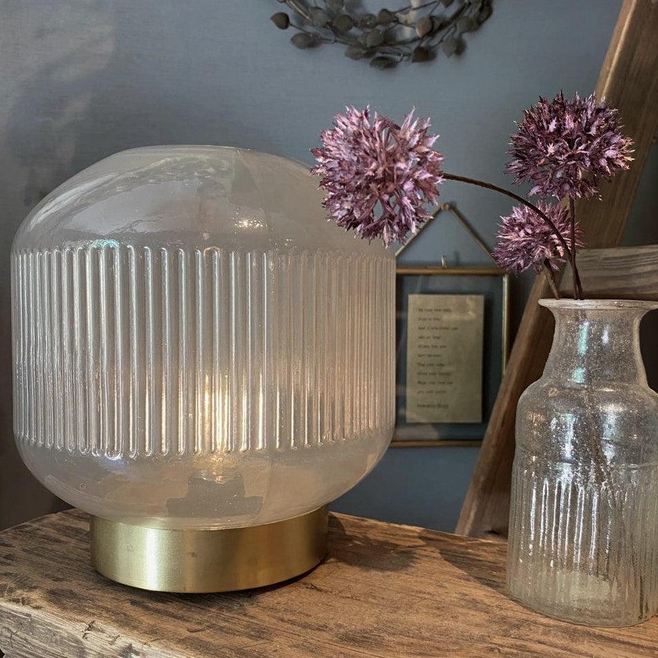 greige Use Anywhere Lamp - Brooklyn - Frosted Light Grey