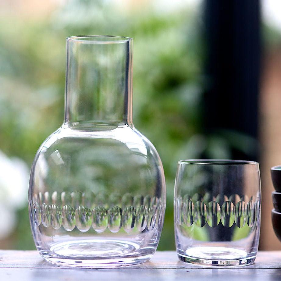 greige Vintage Style Carafe and Glass Set - Four Styles