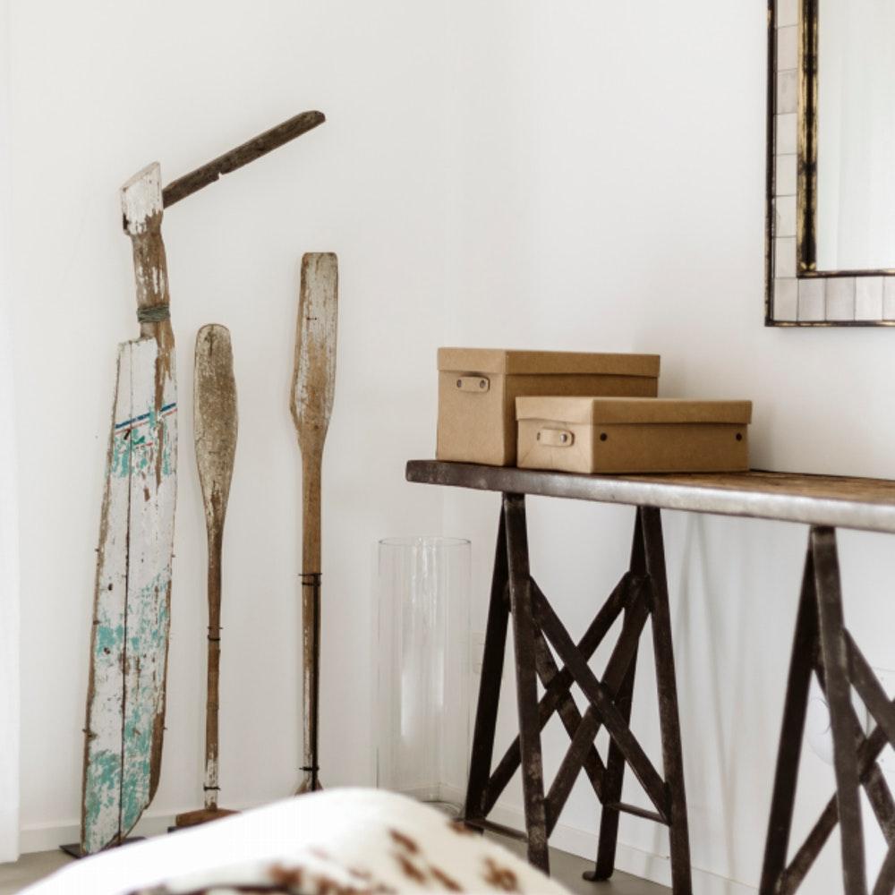 Greige Washable Paper Easy Box From Italy - Avana Brown Light Grey Or Black