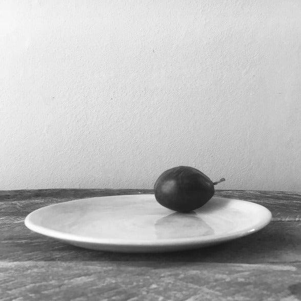 Greige Wonki Ware 23cm Side Plate - Warm Grey Wash Or Lace