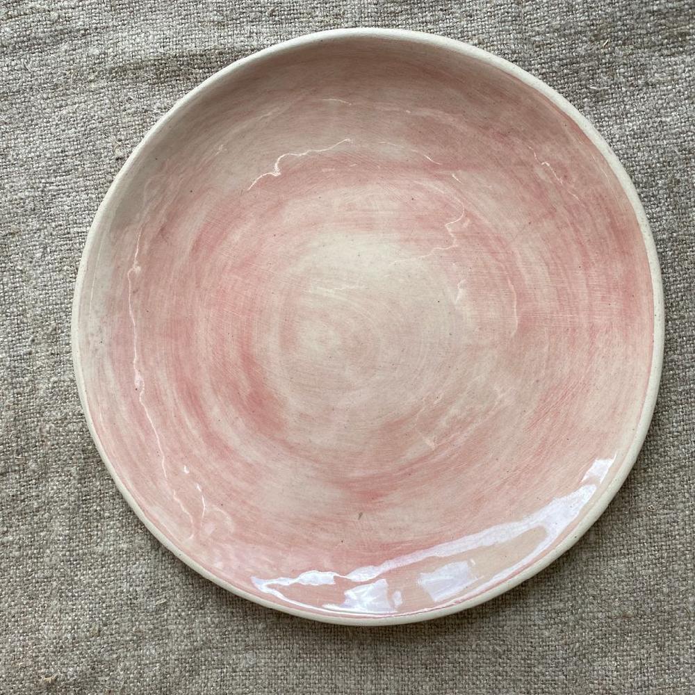 Greige Wonki Ware 28cm Dinner Plate - Pink Wash Or Lace