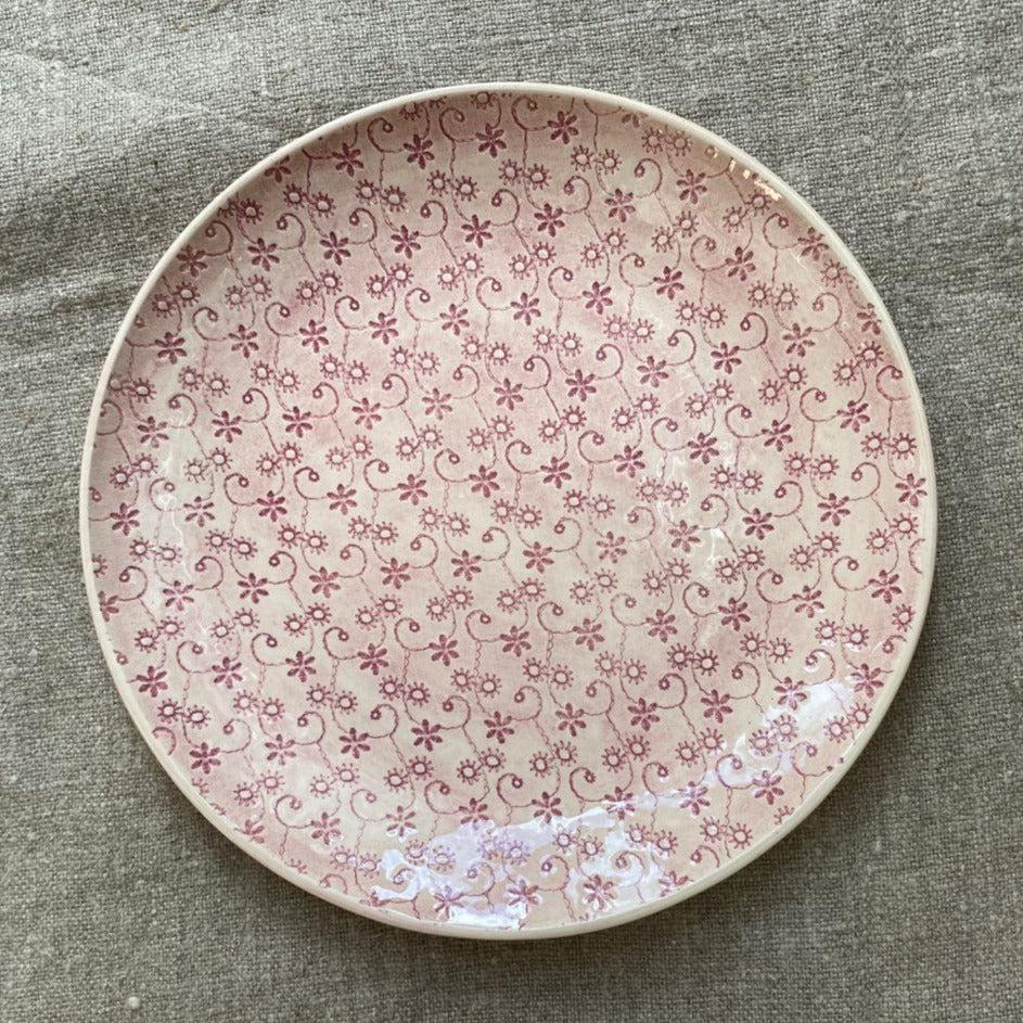 Greige Wonki Ware 28cm Dinner Plate - Pink Wash Or Lace