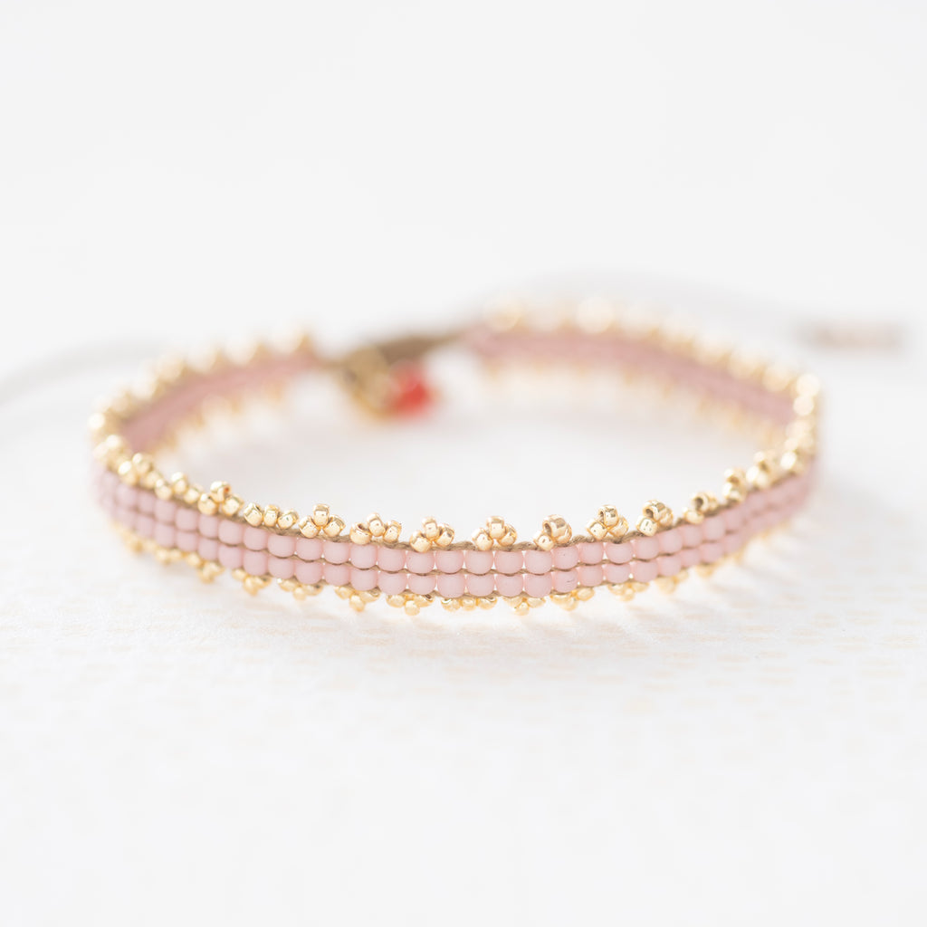 greige Worship Carnelian Gold Bracelet - A Beautiful Story