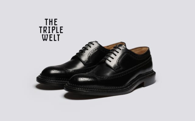 grenson Aldwych | Shoes for Men in Black with Triple Welt