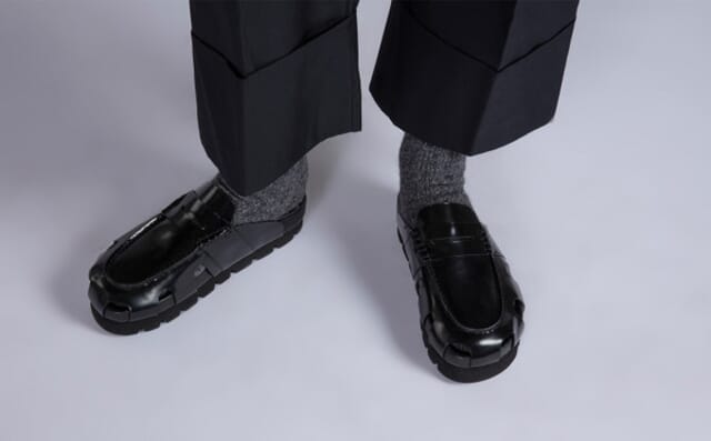 Grenson Annalise | Clog Sandals For Women In Black Gloss