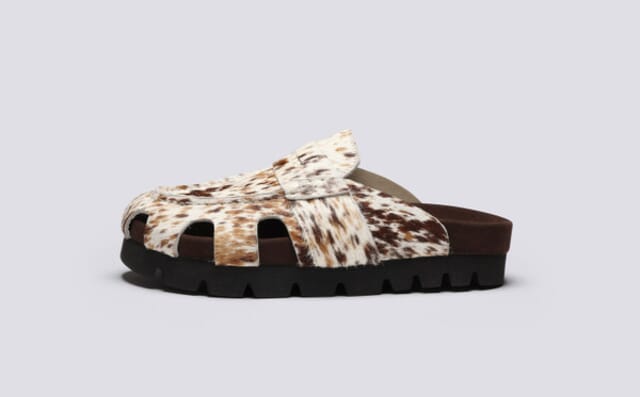 Grenson Annalise | Clog Sandals For Women In Western Print