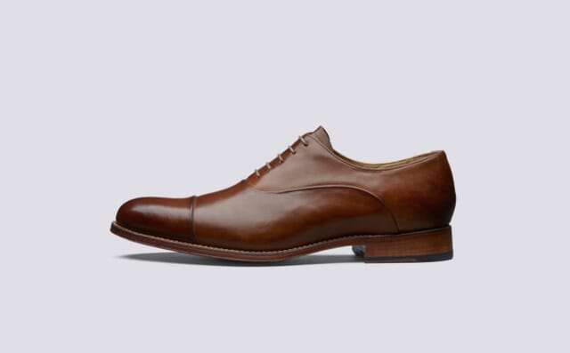 Grenson Bert | Mens Shoes In Tan Leather With Leather Sole Shoes