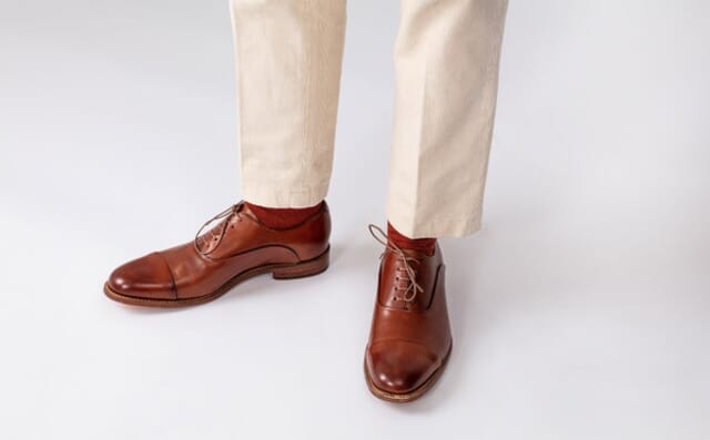 Grenson Bert | Mens Shoes In Tan Leather With Leather Sole Shoes