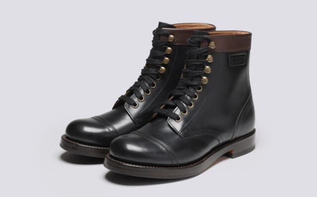 grenson Betsy | Womens Boots in Black Pull Up Leather