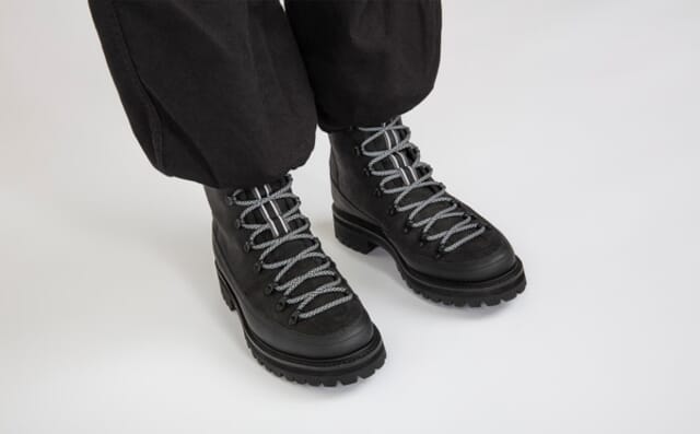 Grenson Brady Tech | Mens Hiker Boots In Black On Vibram Sole