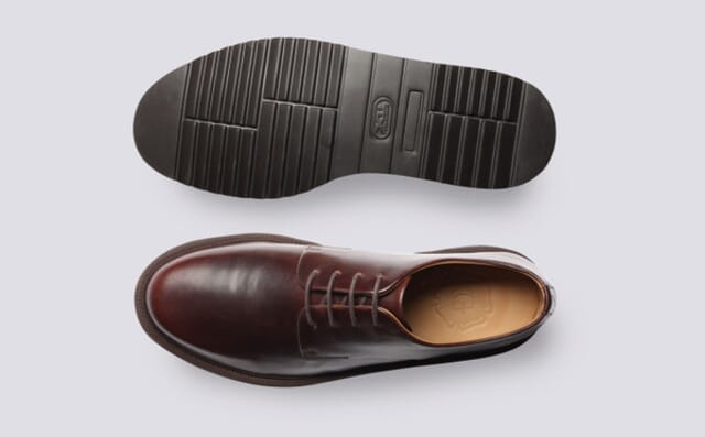 Grenson Byron | Mens Derby Shoes In Brown Pull Up Leather