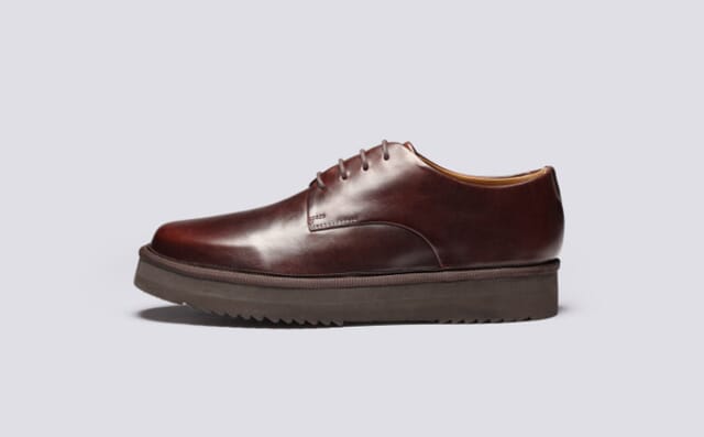 Grenson Byron | Mens Derby Shoes In Brown Pull Up Leather