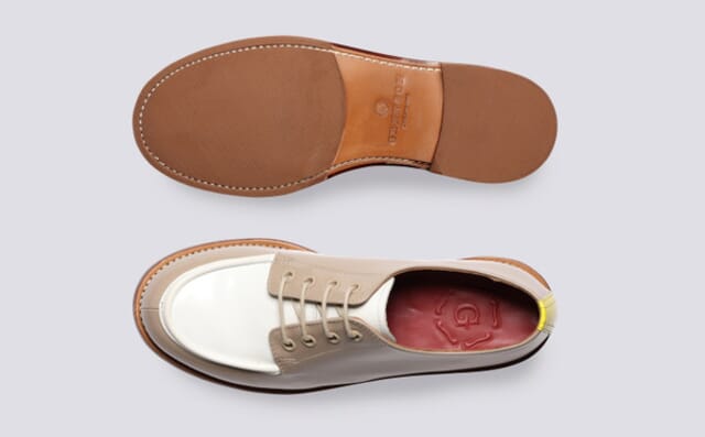 Grenson Caitlyn | Womens Derby Shoes In Pink Gloss Leather