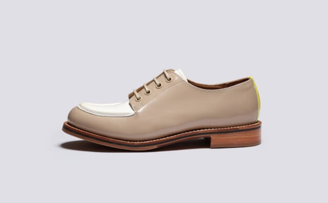 Grenson Caitlyn | Womens Derby Shoes In Pink Gloss Leather