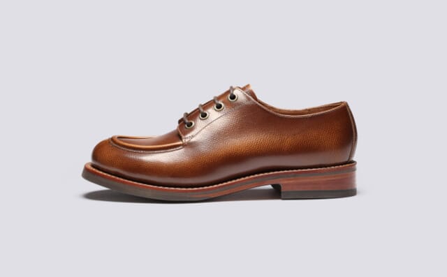 Grenson Caitlyn | Womens Derby Shoes In Tan Grain Leather