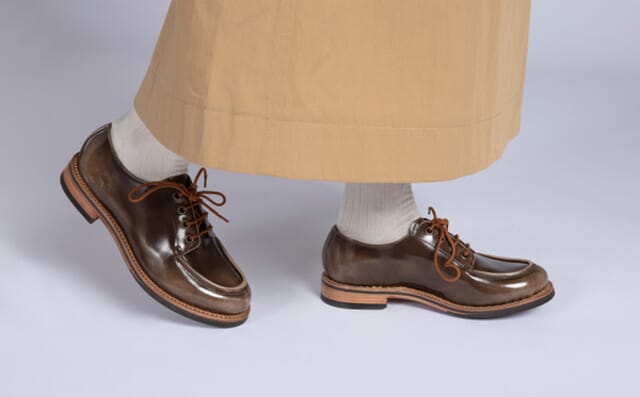 Grenson Caitlyn | Womens Derby Shoes In Taupe Rub Off Leather