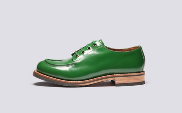 Grenson Caitlyn | Womens Shoes In Green Gloss Leather