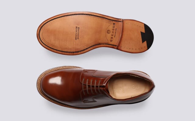 Grenson Camden | Mens Derby Shoes In Mid Brown Leather