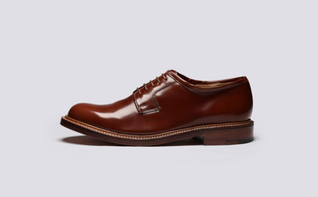 Grenson Camden | Mens Derby Shoes In Mid Brown Leather