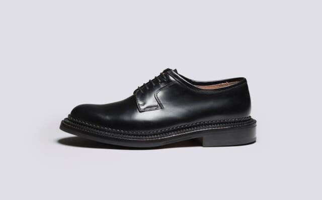 Grenson Camden | Mens Triple Welt Shoes In Black Leather