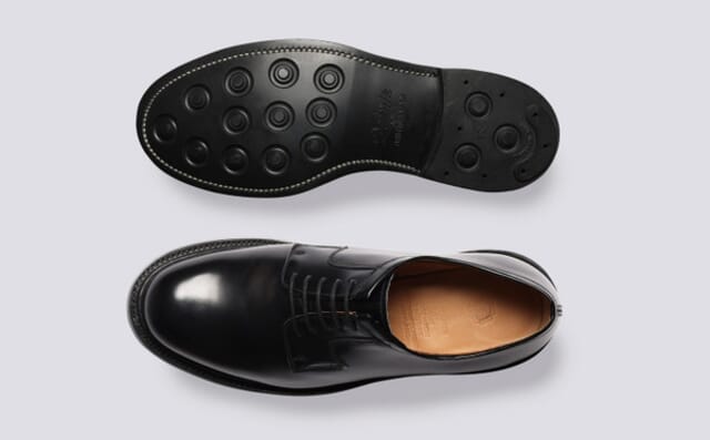 Grenson Camden | Mens Wholecut Derby In Black Leather