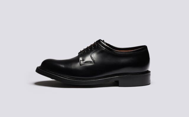Grenson Camden | Mens Wholecut Derby In Black Leather