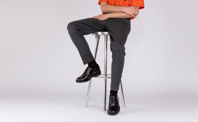 Grenson Camden | Mens Wholecut Derby In Black Leather