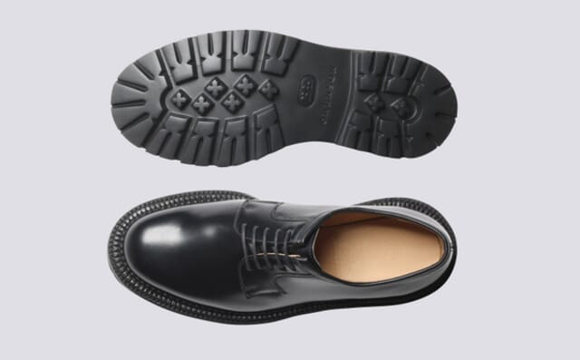 Grenson Camden | Mens Wholecut Derby In Black Triple Welt