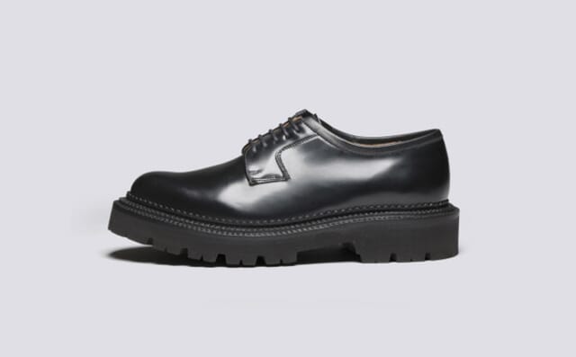 Grenson Camden | Mens Wholecut Derby In Black Triple Welt