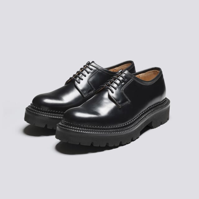 Grenson Camden | Mens Wholecut Derby In Black Triple Welt