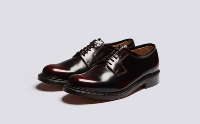grenson Camden | Mens Wholecut Derby in Burgundy Leather grenson Camden | Mens Wholecut Derby in Burgundy Leather
