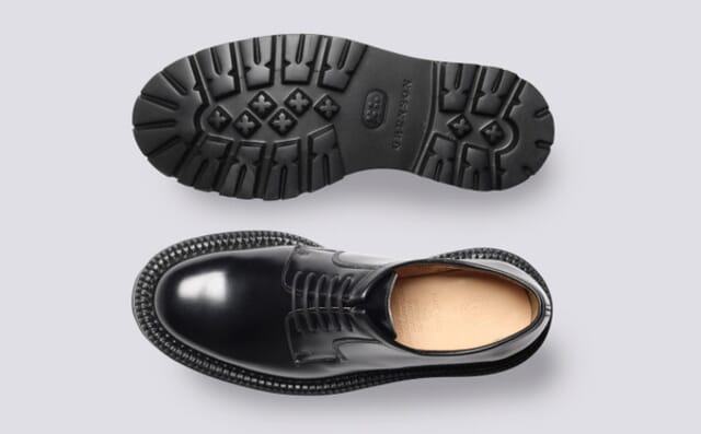 Grenson Camden | Womens Triple Welt Shoes In Black Leather