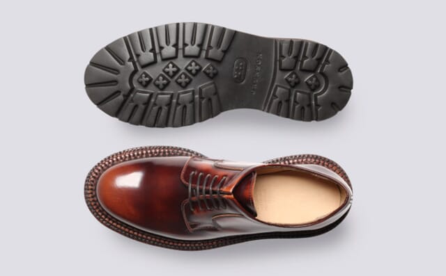 Grenson Camden | Womens Triple Welt Shoes In Brick Rub Off Leather