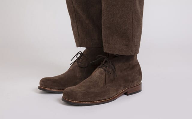 Grenson Chester | Mens Chukka Boots In Dark Brown Suede