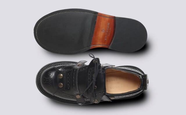 Grenson CRAIG GREEN + Grenson | Mens Brogues In Black Leather Shoes