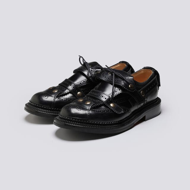 Grenson CRAIG GREEN + Grenson | Womens Brogues In Black Leather Shoes