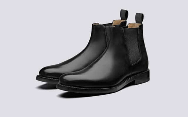 grenson Declan | Chelsea Boots for Men in Black Calf Shoes