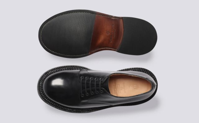Grenson Dermot | Mens Shoes In Black Bookbinder Leather