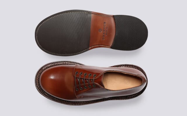 Grenson Dermot | Mens Shoes In Mid Brown With Triple Welt