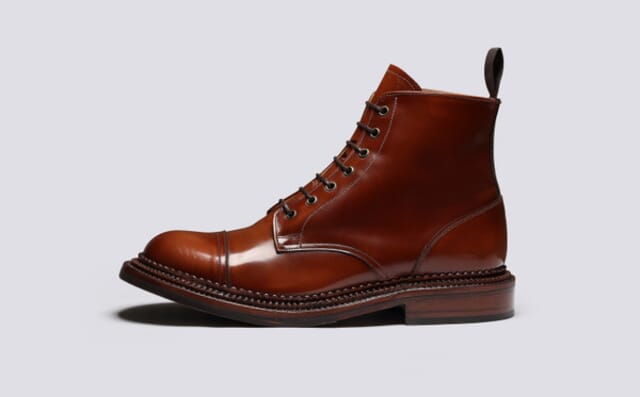 Grenson Desmond | Mens Boots In Brown Bookbinder Leather