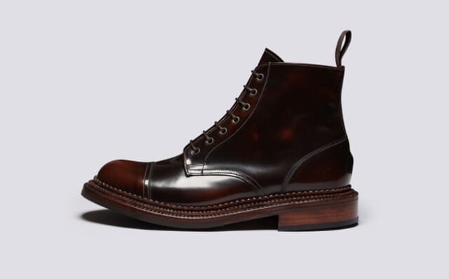 Grenson Desmond | Mens Boots In Dark Brown With Triple Welt