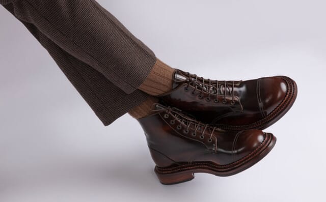 Grenson Desmond | Mens Boots In Dark Brown With Triple Welt