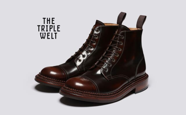 grenson Desmond | Mens Boots in Dark Brown with Triple Welt