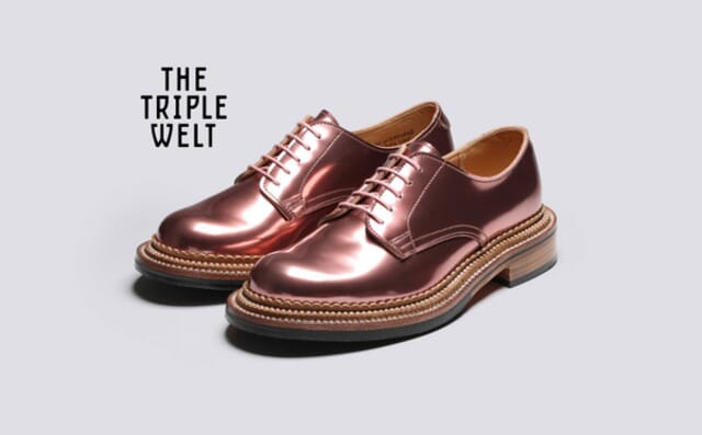 grenson Devon | Womens Shoes in Rose Gold with Triple Welt
