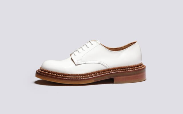 Grenson Devon | Womens Shoes In White With Triple Welt