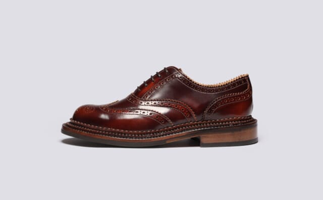 Grenson Dominique | Womens Triple Welt Brogue In Brick