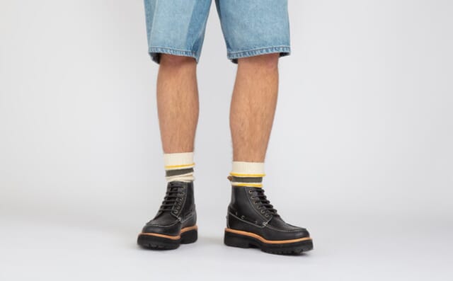 Grenson Easton | Mens Boots In Black On Commando Sole